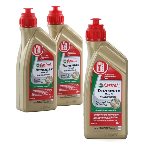 Set 3 Buc Ulei transmisie automata Castrol Transmax Dex III Multivehicle 1L